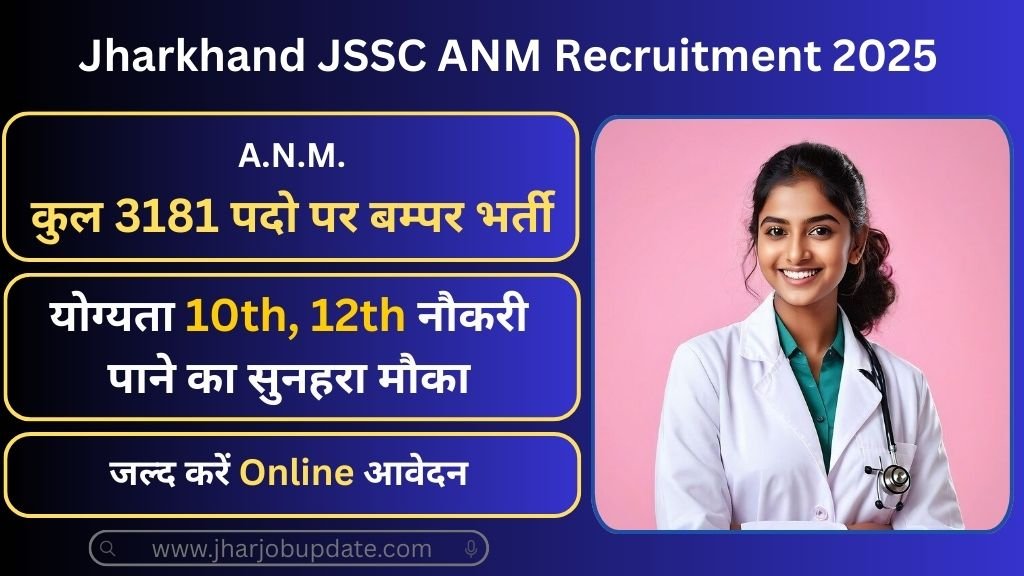 Jharkhand JSSC ANM Recruitment 2025 Apply Online