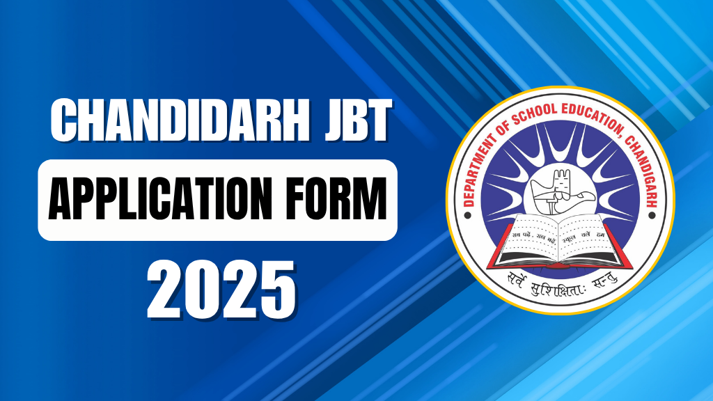 Chandigarh JBT Teacher Recruitment 2025 Online Form