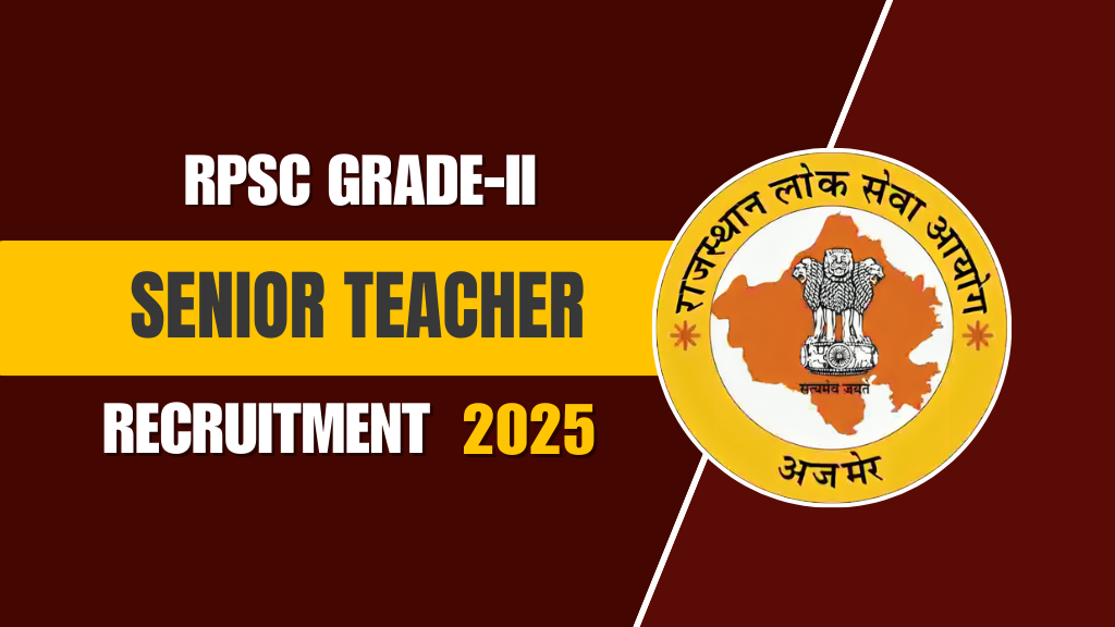 Rajasthan Senior Teacher Recruitment 2025