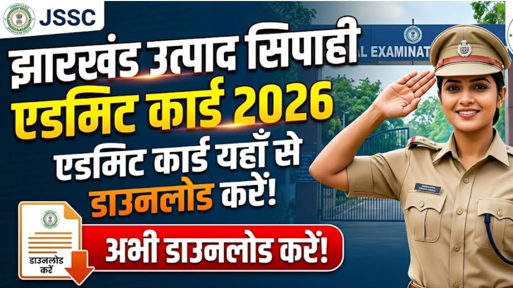 Jharkhand Utpad Sipahi Admit Card 2026