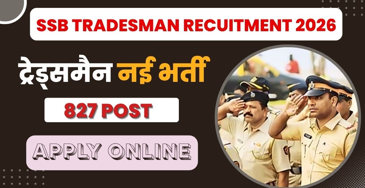 SSB Constable Tradesman Recruitment 2026 Selection Process