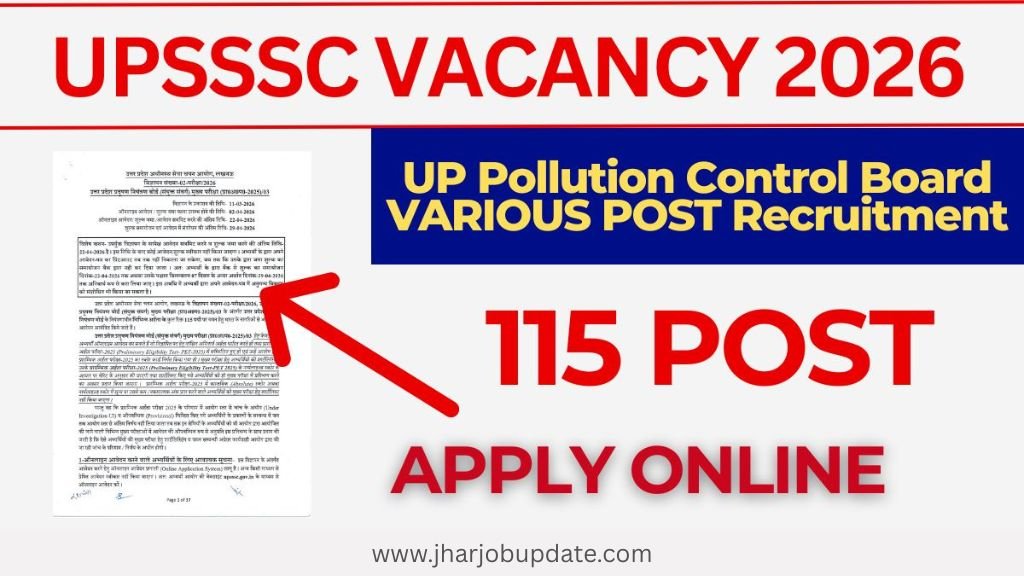 UPSSSC UP Pollution Control Board Recruitment 2026
