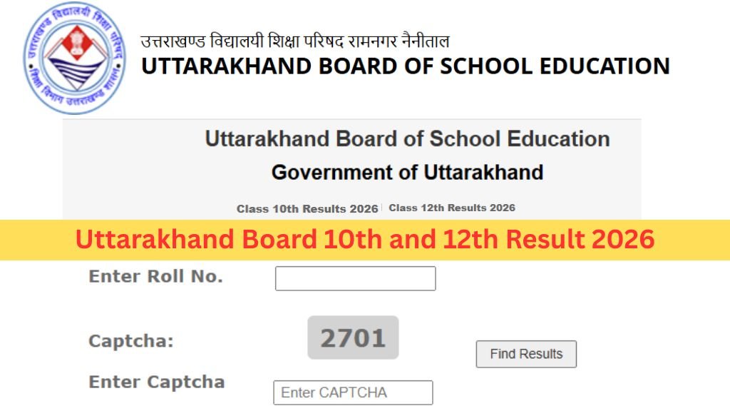 Uttarakhand Board 10th and 12th Result 2026